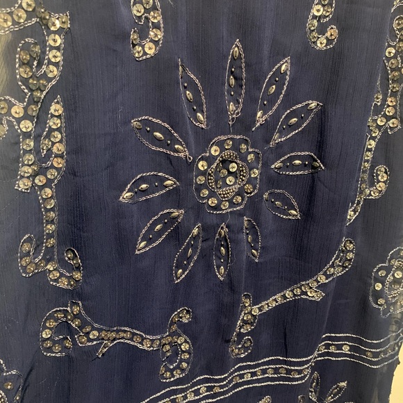 Summer beaded dress 👗 size Medium 🌺 - Picture 4 of 6